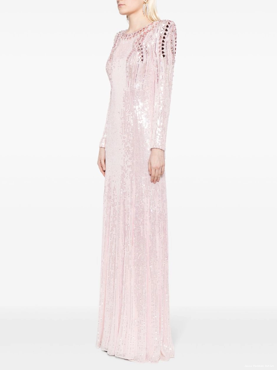 Cheap sequin-embellished Paloma Jenny Packham gown Women 0408